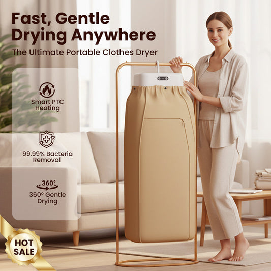 ⏳Zeitlich begrenztes Angebot: 25 Einheiten mit 70 % ⏰Rabatt Tragbarer 600-W-PTC-Heizungs-Wäschetrockner💥